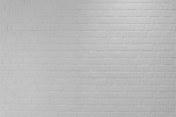 White brick wall for texture or background