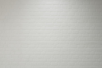 White brick wall for texture or background