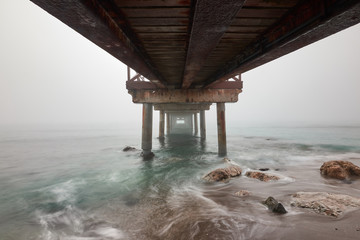 Muelle niebla