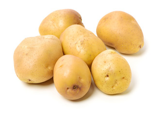 New potato isolated on white background 