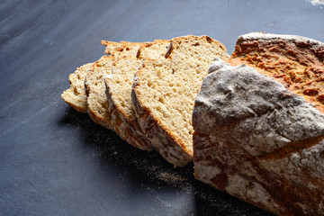 cake with nuts and raisins