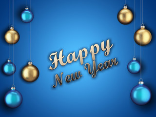 3D Rendering Christmas Card