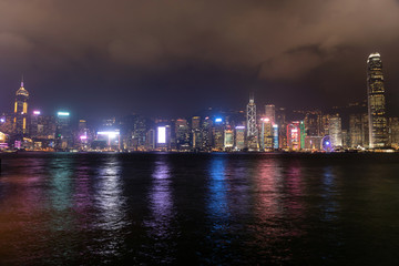 Fototapeta na wymiar Hong Kong Dark
