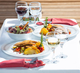 food on the table