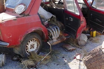 nice oldtimer wreck barn treasure