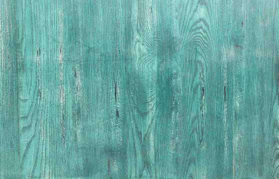 Blue wooden background. Blue faded painted wooden texture, background, wallpaper. Wooden background, painted surface blue boards. Weathered blue wood background texture. Vertical planks © Oleksandra