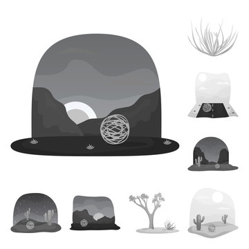 Isolated object of countryside and pasture icon. Set of countryside and nature stock symbol for web.