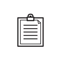Document file line icon sign symbol