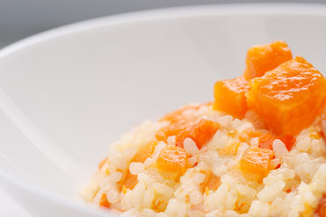 Pumpkin risotto.