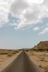 Road in the desert of PAKISTAN