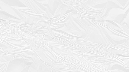 crumpled white paper background close up