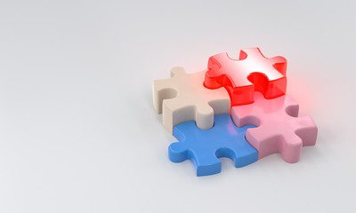 Colorful jigsaw puzzle