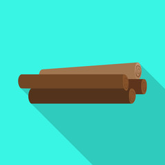 Vector illustration of log and oak logo. Collection of log and stacked stock symbol for web.