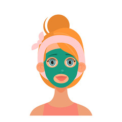 Facial mask for a clean healthy skin