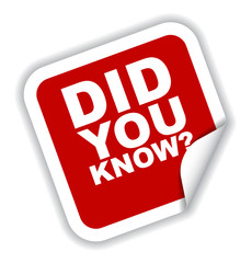 red vector banner did you know