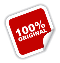 red vector banner 100% original