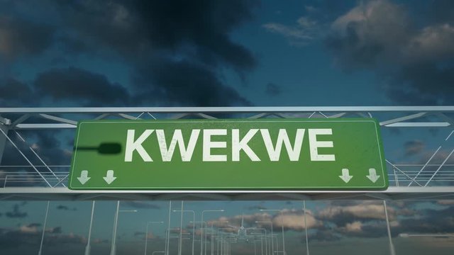 the plane landing in Kwekwe zimbabwe