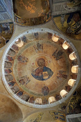 Fototapeta na wymiar Mosaic and fresco, Monastery of Hosios Loukas, Boeotia, Greece
