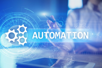 Business and manufacturing process Automation, smart industry, innovation and modern technology...