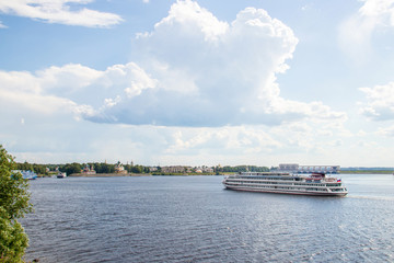 Uglich. Yaroslavl region. Uglich hydroelectric power station.