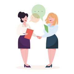 Two people shake hands as a result of agreement