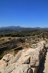 Fototapeta na wymiar Mycenae, Ruins of Citadel, Argolis, Peloponnese, Greece