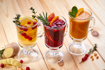 berry tea with herbs