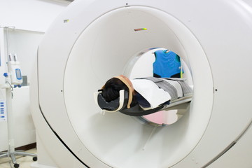 MRI Scanner medical equipments in hospital.