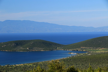 Fototapeta na wymiar Landscape of Sourpi area, Magnesia, Thessaly, Greece 