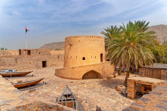 castel von khasab, innen, oman