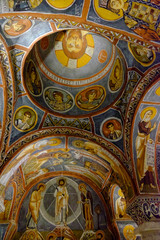 Fototapeta na wymiar Frescos Bizantinos en la Capadocia Turquía