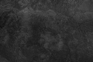 Fototapeta na wymiar Slate textured dark grey background Elegant black handmade technique 