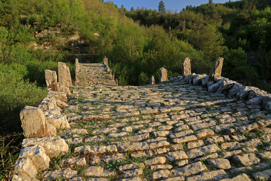 Stone Bridge Plakida or Kalogeriko, Zagori, Epirus, Greece