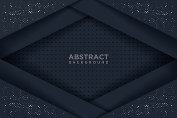 Abstract 3D background with a combination of luminous dots in 3D style.