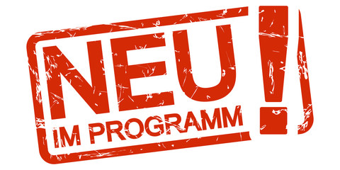 red stamp New in programm (in german)