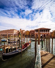 Venezia e l’approdo delle gondole © Marco