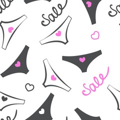 Women underwear pattern seamless