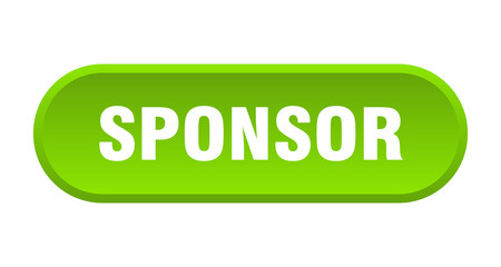 sponsor button. sponsor rounded green sign. sponsor