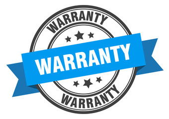 Fototapeta premium warranty label. warranty blue band sign. warranty