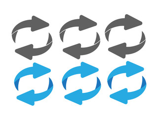 Reverse Exchange icon. Flip over or turn arrow. Reverse sign