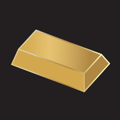 gold bar icon- vector illustration