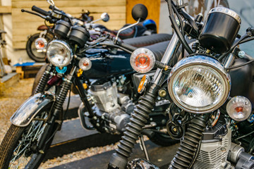 Two Motorcycles Detail View