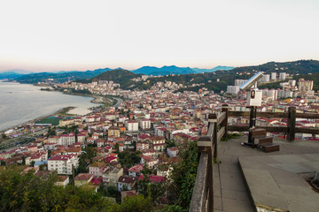 General view of Giresun City in Turkey.
