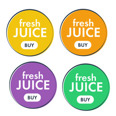 Juice fresh fruit icon. Orange, lemon juice sticker. Orange icon