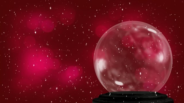 Empty snow globe
