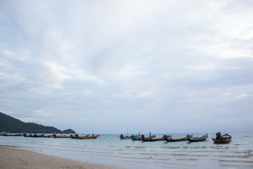 barcas en isla de Koh Thao, Tailandia