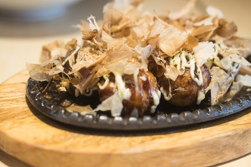 Takoyaki, delicious fried squid ball