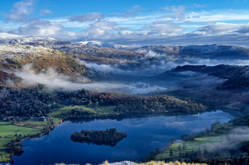 A view of Grasmere and Rydal Water from Silver How.