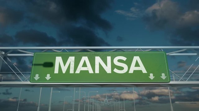 the plane landing in Mansa zambia