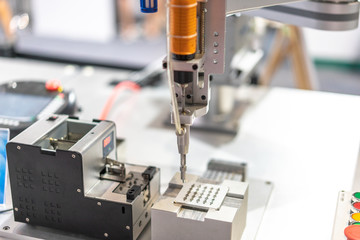 robot arm in factory